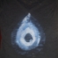 black burnout shirt, evil eye, 