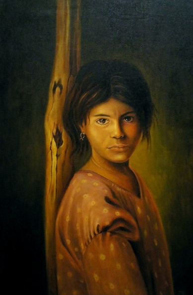 Homeland child  50x70 cm .oil on canvas