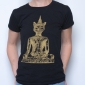 Buddha Cat T- Gold